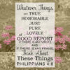 Philippians 4:8 - Think About These - Bible Verses To Go