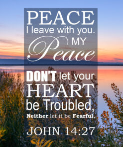 John 14:27 - Peace to You - Bible Verses To Go