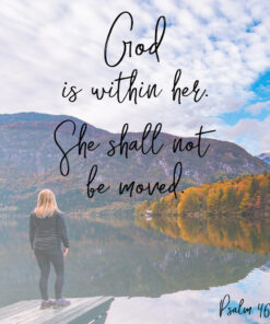 Psalm 46:5 - God is Within Her - Bible Verses To Go