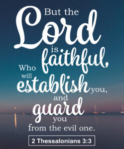 2 Thessalonians 3:3 - Guard You - Bible Verses To Go