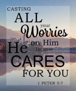 1 Peter 5:7 - Casting All Your Cares - Bible Verses To Go