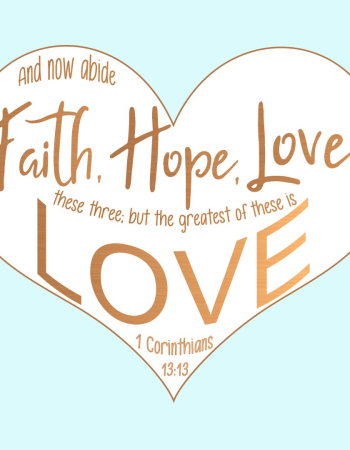 1 Cor 13:13 Faith Hope Love