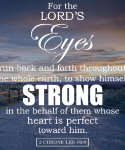 2 Chronicles 16:9 - Lord's Eyes - Bible Verses To Go