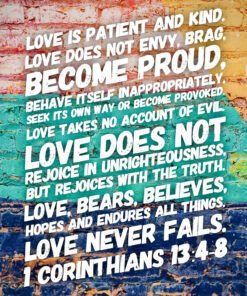 1 Corinthians 13:4-8 - Love - Bible Verses To Go
