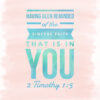2 Timothy 1:5 - Mother's Faith - Bible Verses To Go
