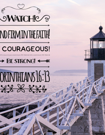 1 Corinthians 16:13 Firm in Faith