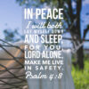 Psalm 4:8 - Live in Safety - Bible Verses To Go