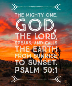 Psalm 50:1 - The Mighty One - Bible Verses To Go