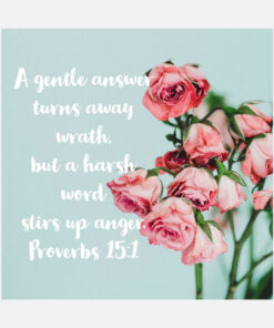 Proverbs 15:1 - A Gentle Answer - Bible Verses To Go