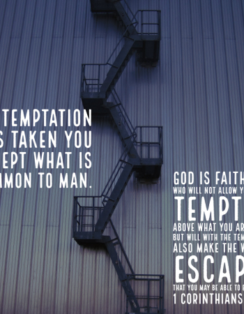 1 Corinthians 10:13 – Temptation
