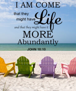 John 10:10 - Abundant Life - Bible Verses To Go