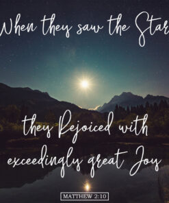 Matthew 2:10 - Rejoice with Great Joy - Bible Verses To Go