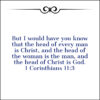 1 Corinthians 11:3 - Marriage Relationship - Bible Verses To Go