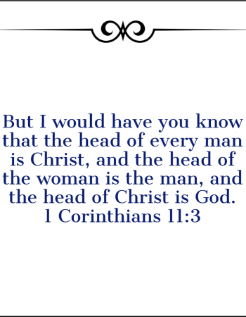 1 Corinthians 11:3 – Marriage