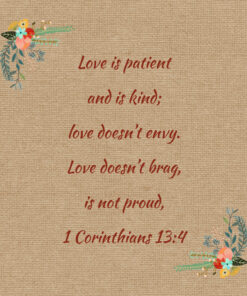 1 Corinthians 13:4 - Love is Patient and Kind - Bible Verses To Go