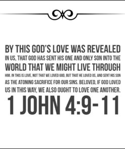1 John 4:9-11 - God Loves Us - Bible Verses To Go