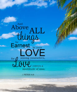 1 Peter 4:8 - Above All Things - Bible Verses To Go