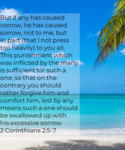 2 Corinthians 2:5-7 - Forgive and Comfort - Bible Verses To Go