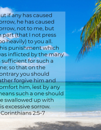 2 Corinthians 2:5-7 Forgive Him