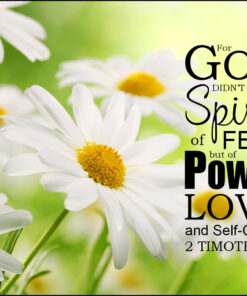 2 Timothy 1:7 God Did Not Give Us a Spirit of Fear - Bible Verses To Go