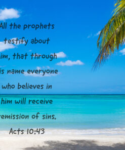 Acts 10:43 - Remission of Sins - Bible Verses To Go