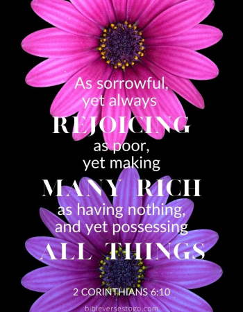 All Things 2 Corinthians 6:10