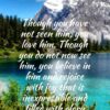 Christian Wallpaper - Alpine Summit 1 Peter 1:8