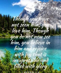 Christian Wallpaper - Alpine Summit 1 Peter 1:8