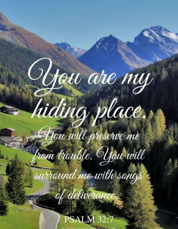 Alpine Village Psalm 32:7