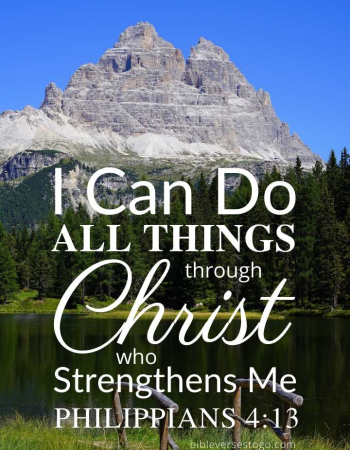 Antorno Lake Philippians 4:13