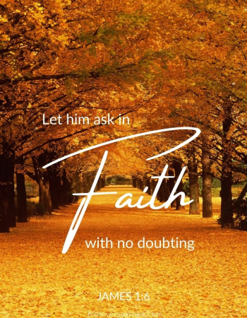 Ask in Faith James 1:6