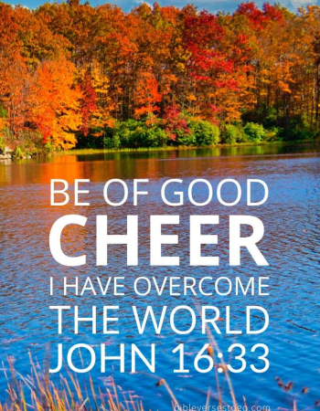 Autumn Lake John 16:33
