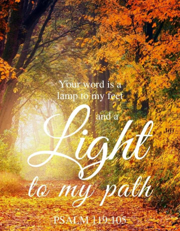 Autumn Path Psalm 119:105