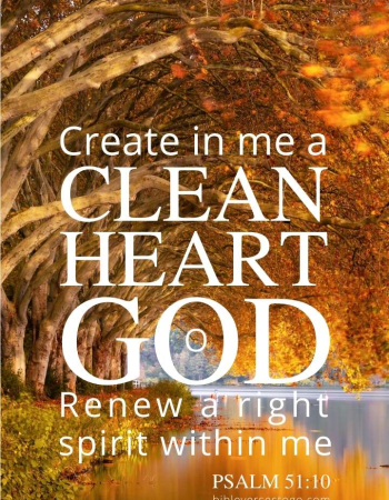 Autumn Reflection Psalm 51:10