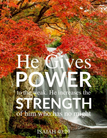 Autumn Waterfall Isaiah 40:29