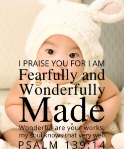 Christian Wallpaper - Baby Psalm 139:14