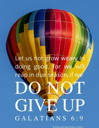 Balloon Galatians 6:9