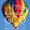 Christian Wallpaper – Balloon Matthew 6:33