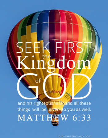 Balloon Matthew 6:33