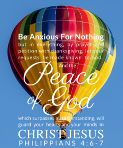 Christian Wallpaper – Balloon Philippians 4:6-7
