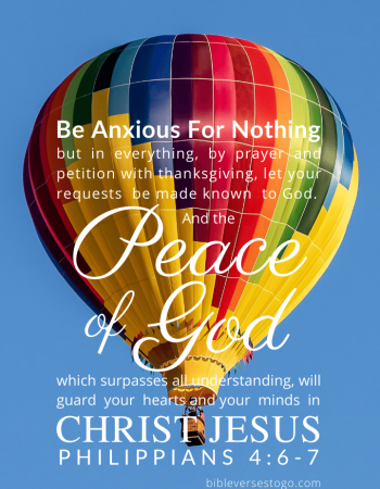 Balloon Philippians 4:6-7