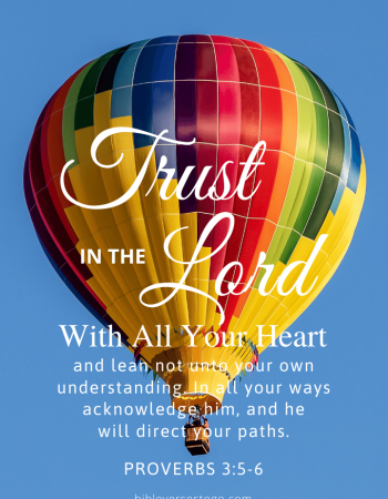 Balloon Proverbs 3:5-6