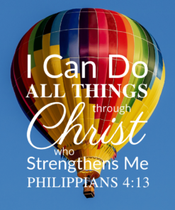 Christian Wallpaper – Balloon Philippians 4:13