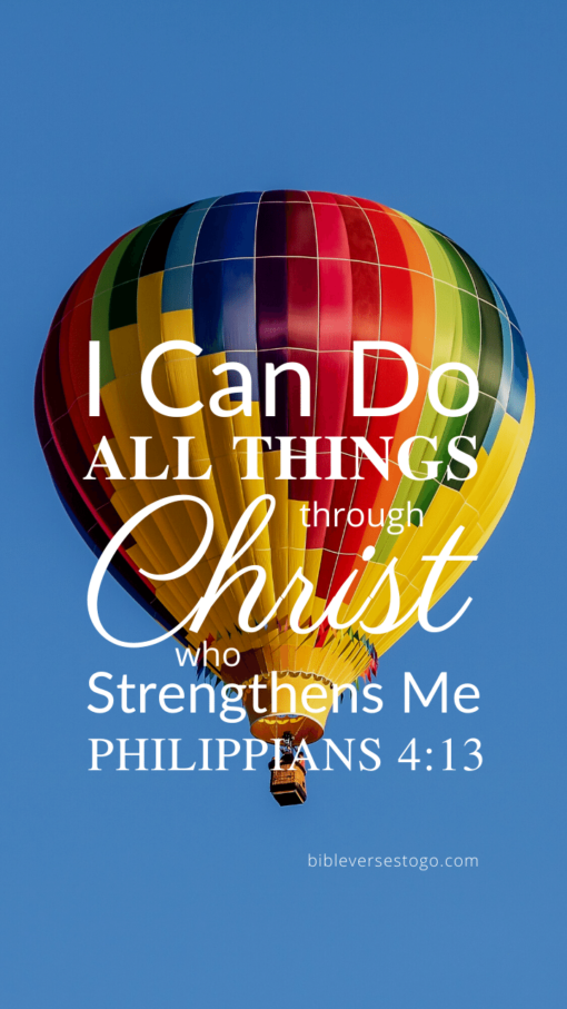 Christian Wallpaper – Balloon Philippians 4:13