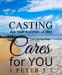 Christian Wallpaper – Beach2 1 Peter 5:7