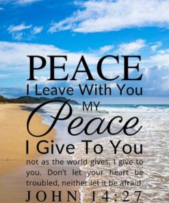 Christian Wallpaper – Beach2 John 14:27
