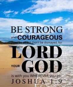Christian Wallpaper – Beach2 Joshua 1:9