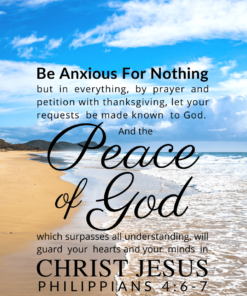 Christian Wallpaper – Beach2 Philippians 4:6-7