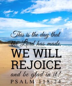 Christian Wallpaper – Beach Psalm 118:24