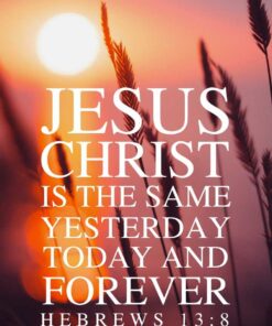 Christian Wallpaper - Beach Sunrise Hebrews 13:8